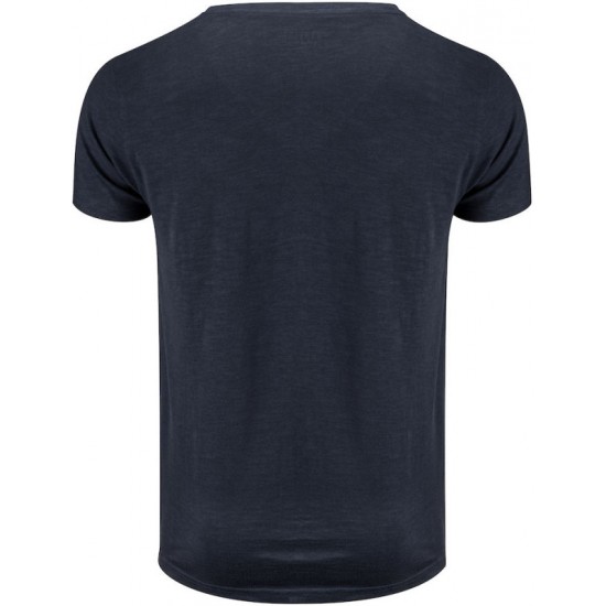 Футболка чоловіча James Harvest Whailford V темно-синій - 2114006600S