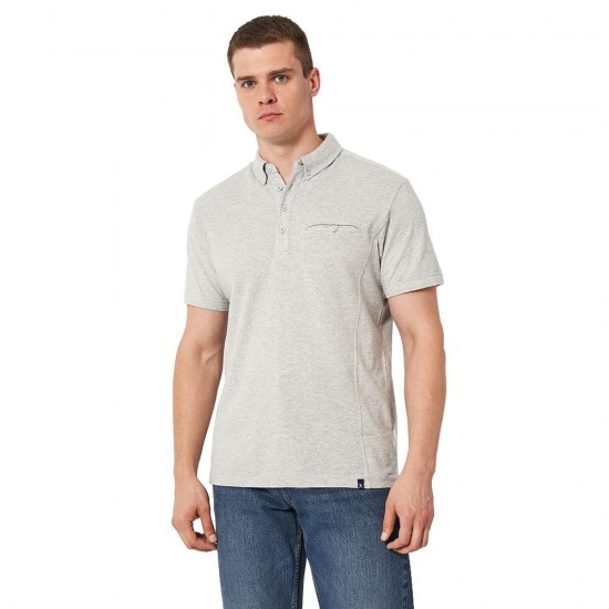 Футболка поло чоловіча James Harvest Shellden попільний (JH)  - 21150011213XL
