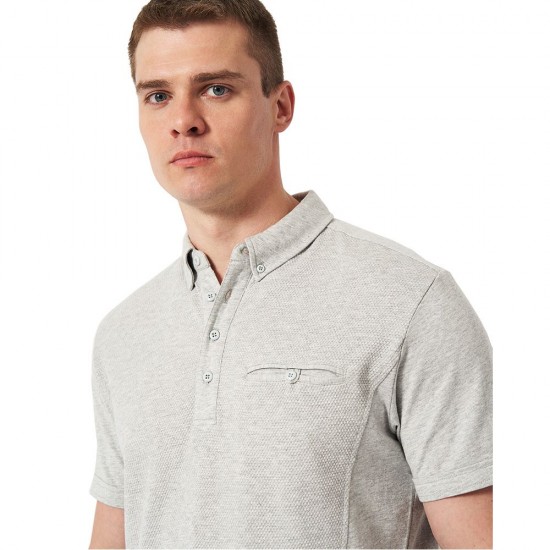 Футболка поло чоловіча James Harvest Shellden попільний (JH)  - 21150011213XL