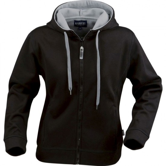 Худі на блискавці жіноче James Harvest Moline чорний - 2121018900XL