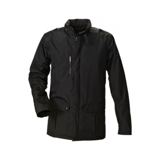 Модна утеплена чоловіча куртка Orlando від ТМ James Harvest чорний - 2111028900S