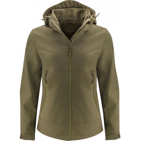 Куртка софтшел жіноча James Harvest Lodgetown хакі - 2121040704S