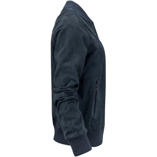 Куртка-бомбер замшева жіноча James Harvest Heritage темно-синій - 2121047600M Куртка-бомбер замшева жіноча James Harvest Heritage темно-синій - 2121047600M