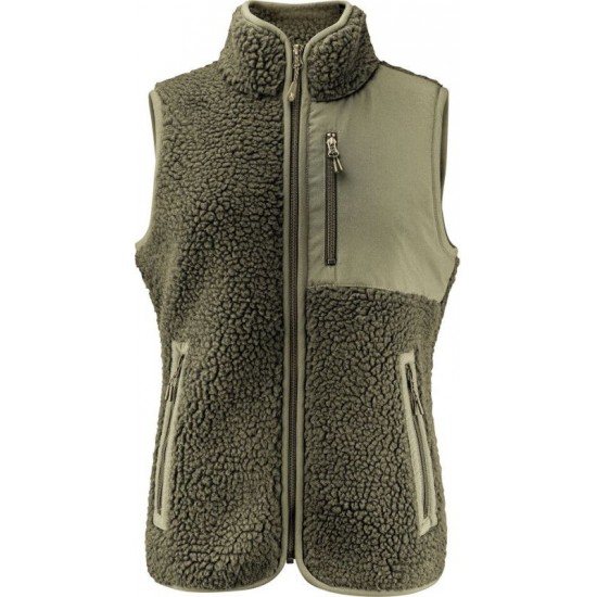 Жилет з шерпи жіночий James Harvest Kingsley оливковий - 2121505704XL