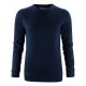 Пуловер жіночий з круглим вирізом ALDER WOMAN темно-синій - 2122040600L