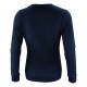 Пуловер жіночий з круглим вирізом ALDER WOMAN темно-синій - 2122040600XS