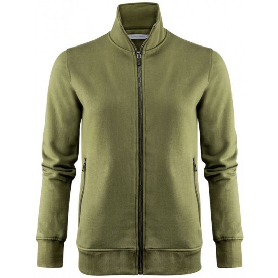 Світшот на блискавці жіночий James Harvest Melville Heights оливковий - 2122042704X-XS