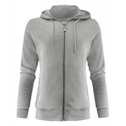 Худі на блискавці жіноче James Harvest Westwood Heights сірий меланж - 2122043120M