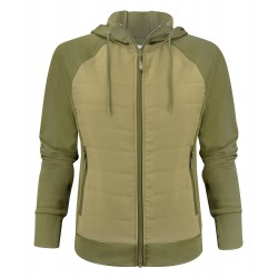 Худі на блискавці жіноче James Harvest Keyport оливковий - 2122044704S