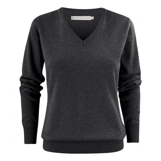 Пуловер жіночий ASHLAND V-NECK LADY антрацит меланж - 2122505909M