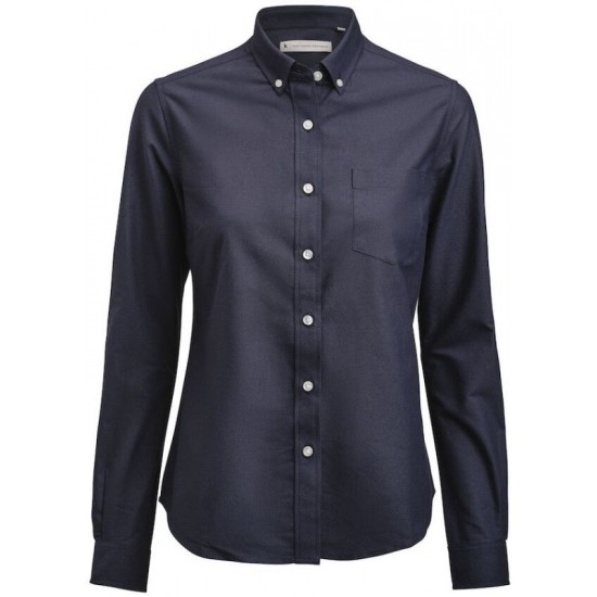 Сорочка жіноча James Harvest Allen Oxford темно-синій - 2123033600XXL