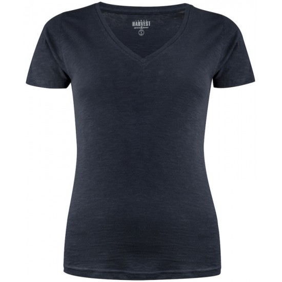 Футболка жіноча James Harvest Whailford V темно-синій - 2124006600S