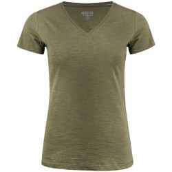 Футболка жіноча James Harvest Whailford V оливковий - 2124006704M