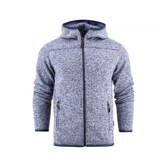 Куртка флісова чоловіча James Harvest Richmond темно-синій меланж - 2132017607S