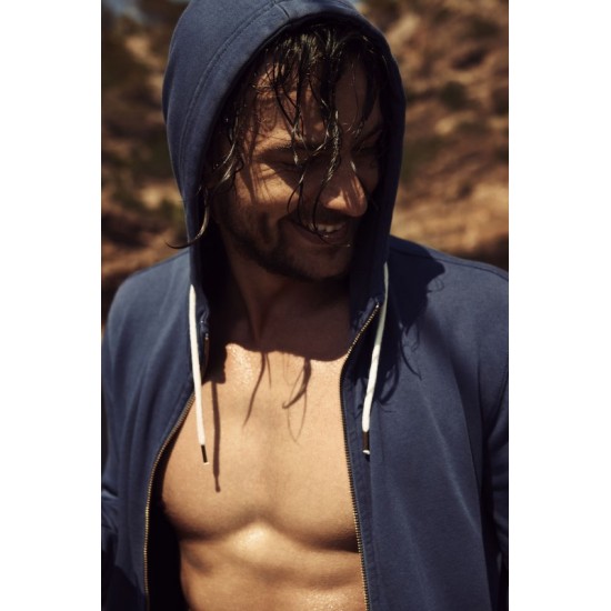 Худі на блискавці чоловіче James Harvest Duke теплий синій - 2132023555M