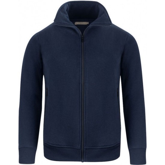 Світшот на блискавці чоловічий James Harvest Melville темно-синій - 2132026600XXL