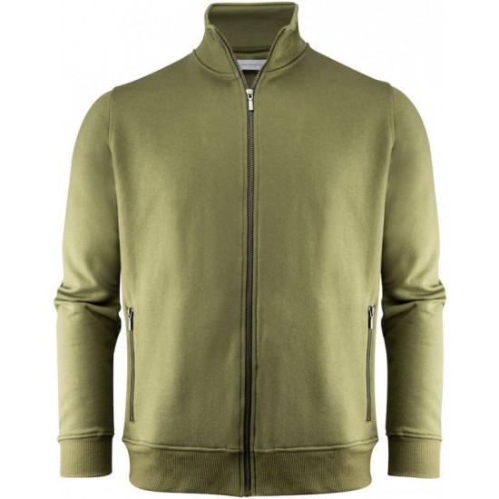 Світшот на блискавці чоловічий James Harvest Melville Heights оливковий - 2132026704X-3XL