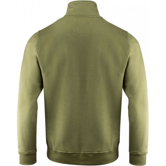 Світшот на блискавці чоловічий James Harvest Melville Heights оливковий - 2132026704X-3XL