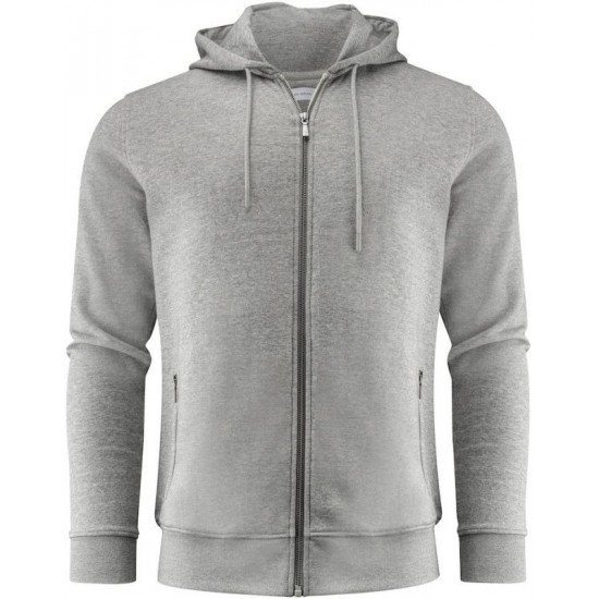 Худі на блискавці чоловіче James Harvest Westwood Heights сірий меланж - 21320271203XL