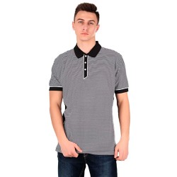 Футболка поло чоловіча James Harvest Henderson чорний/білий - 2135022910XXL