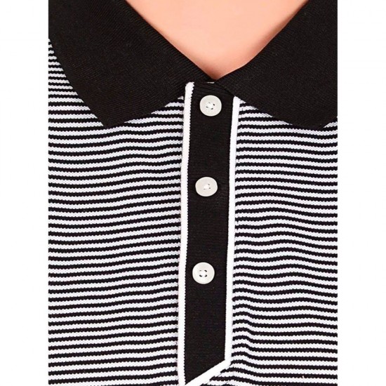 Футболка поло чоловіча James Harvest Henderson чорний/білий - 2135022910XXL