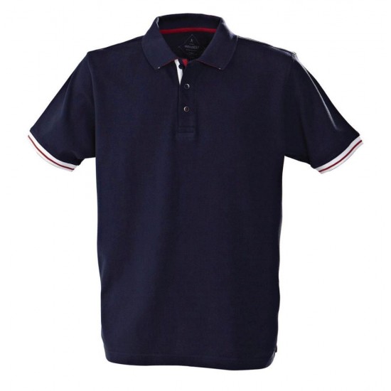 Футболка поло чоловіча James Harvest Anderson темно-синій - 2135023600S