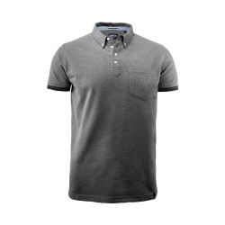 Футболка поло чоловіча James Harvest Larkford чорний меланж - 21350309063XL