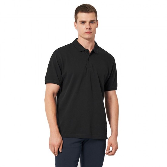 Футболка поло чоловіча James Harvest Neptune Regular Fit чорний - 2135031900S