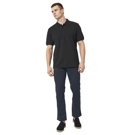 Футболка поло чоловіча James Harvest Neptune Regular Fit чорний - 2135031900S