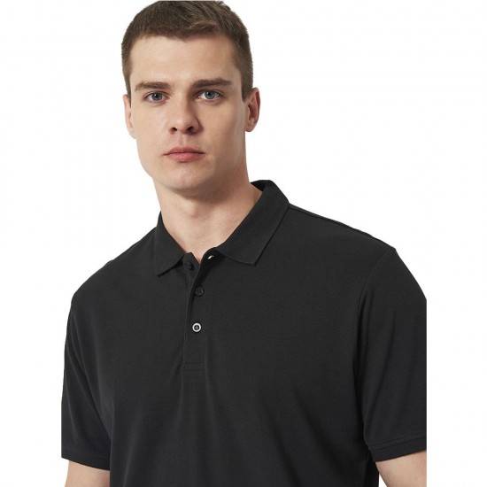 Футболка поло чоловіча James Harvest Neptune Regular Fit чорний - 2135031900S