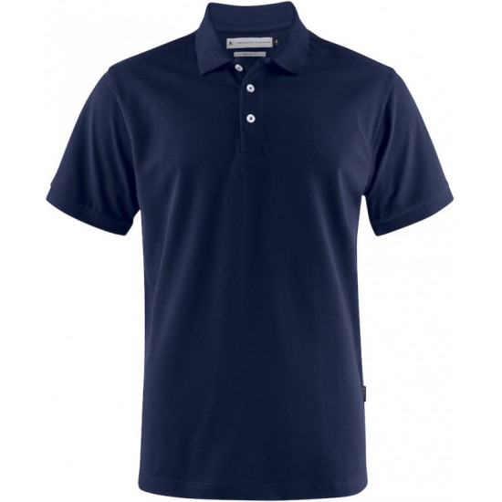 Футболка поло чоловіча James Harvest Sunset Regular Fit темно-синій - 2135033600XXL