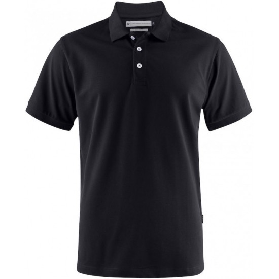 Футболка поло чоловіча James Harvest Sunset Regular Fit чорний - 2135033900XXL