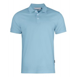 Футболка поло чоловіча James Harvest Sunset Modern Fit світло-лазурний - 2135034668XXL