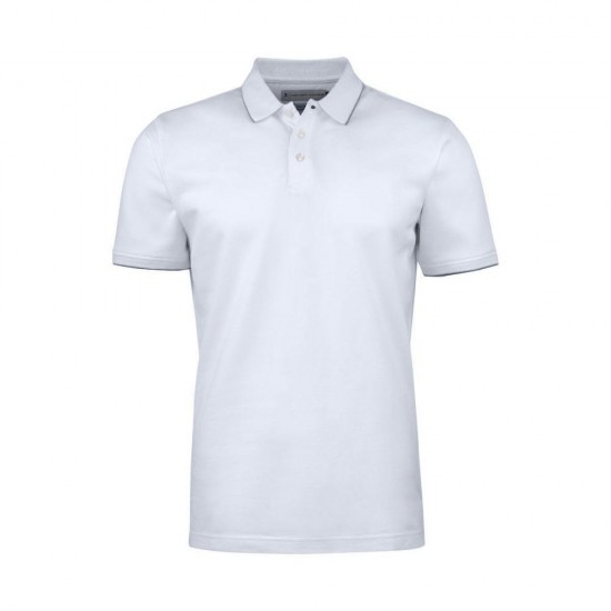 Футболка поло чоловіча James Harvest Greenville Regular Fit білий - 2135035100M
