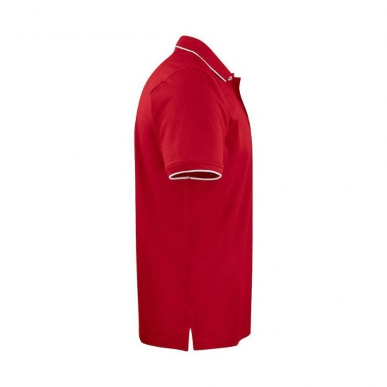 Футболка поло чоловіча James Harvest Greenville Regular Fit червоний - 2135035400M