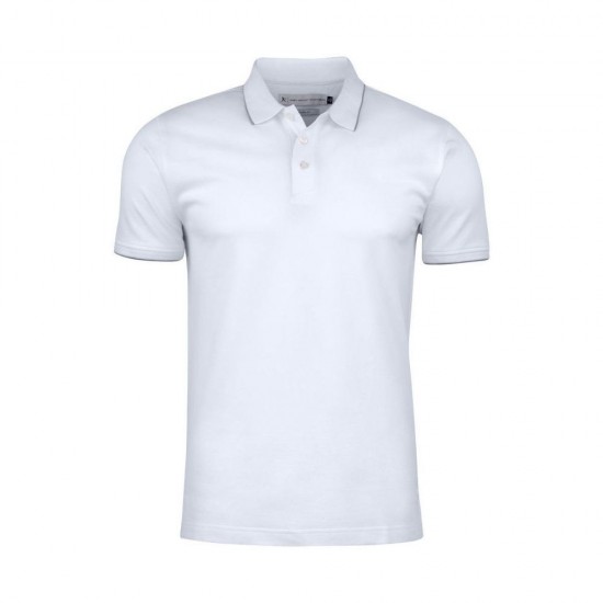 Футболка поло чоловіча James Harvest Greenville Modern Fit білий - 2135036100M