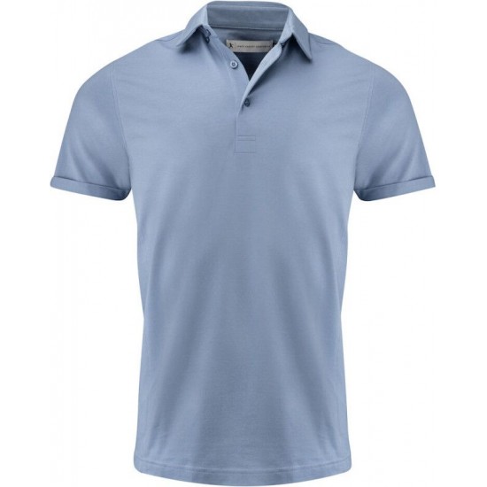 Футболка поло чоловіча James Harvest American Supreme сизий - 21350395144XL