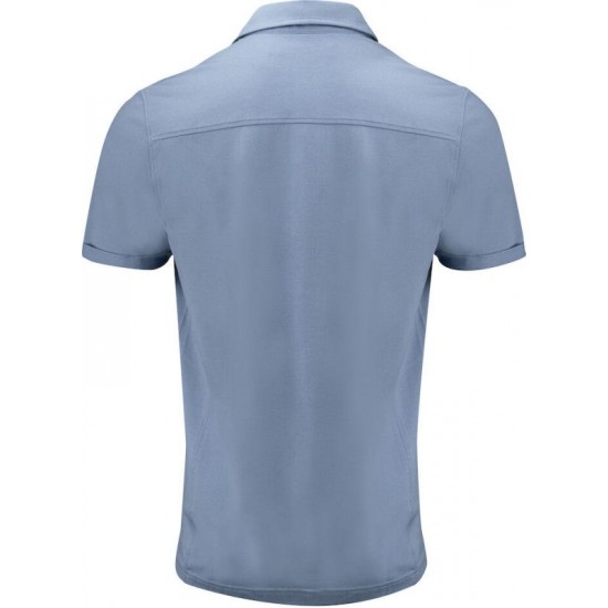 Футболка поло чоловіча James Harvest American Supreme сизий - 21350395144XL