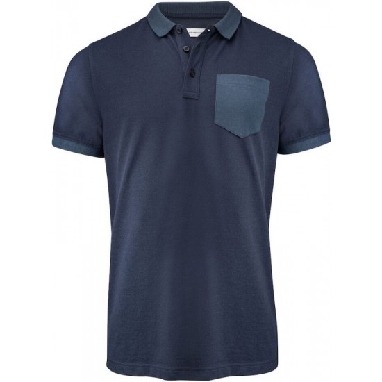 Футболка поло чоловіча James Harvest Pinedale темно-синій - 2135040600XL