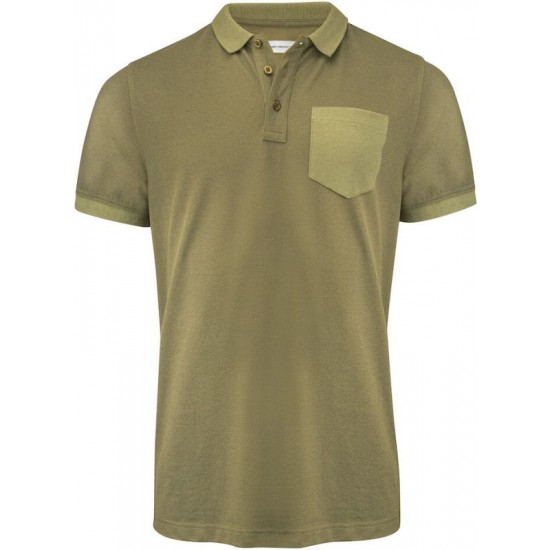 Футболка поло чоловіча James Harvest Pinedale оливковий - 21350407043XL