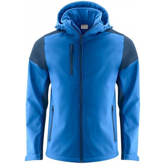 Двоколірна куртка софтшелл чоловіча Prime зі знімним капюшоном темно-синій - 226106553605XL