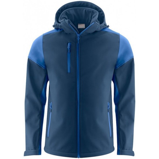 Двоколірна куртка софтшел чоловіча Printer Prime синій - 22610656053S
