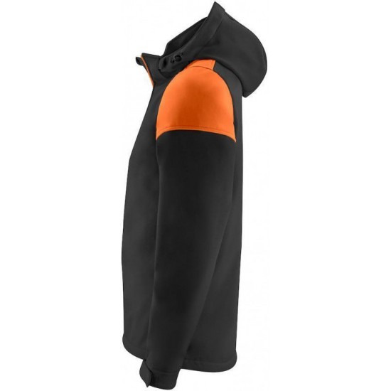 Двоколірна куртка софтшелл чоловіча Prime зі знімним капюшоном помаранчевий - 22610659030XXL