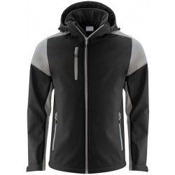 Двоколірна куртка софтшел чоловіча Printer Prime чорний/антрацит - 226106590934XL Двоколірна куртка софтшел чоловіча Printer Prime чорний/антрацит - 226106590934XL