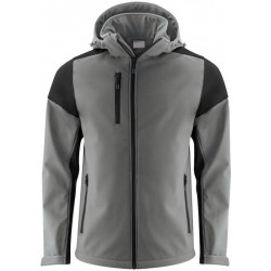 Двоколірна куртка софтшел чоловіча Printer Prime антрацит/чорний - 22610659390S