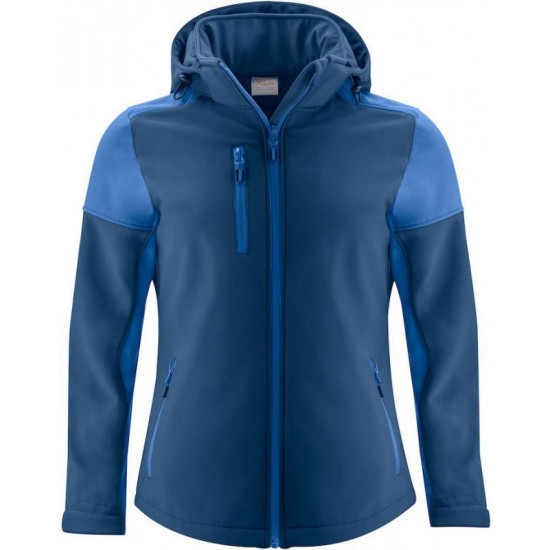 Двоколірна куртка софтшел жіноча Printer Prime синій - 22610666053S Двоколірна куртка софтшел жіноча Printer Prime синій - 22610666053S