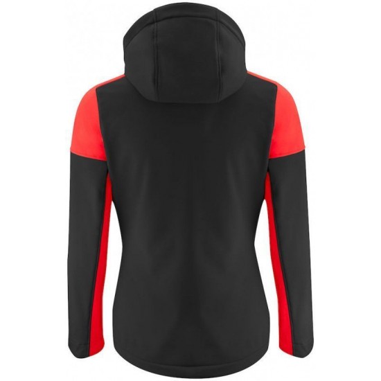 Двоколірна куртка софтшел жіноча Printer Prime червоний - 22610669040S