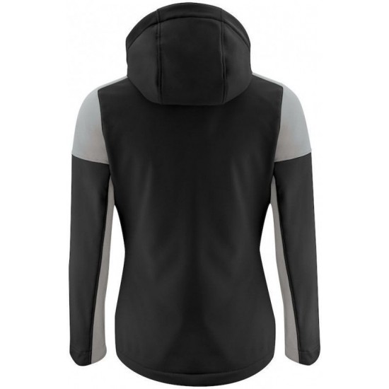 Двоколірна куртка софтшел жіноча Printer Prime чорний/антрацит - 22610669093S Двоколірна куртка софтшел жіноча Printer Prime чорний/антрацит - 22610669093S