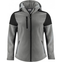 Двоколірна куртка софтшел жіноча Printer Prime антрацит/чорний - 22610669390XXL