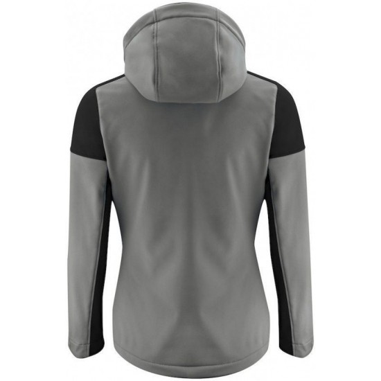 Двоколірна куртка софтшел жіноча Printer Prime антрацит/чорний - 22610669390M